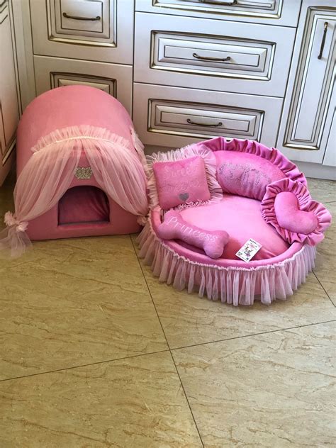 Bothyi Pink Princess Dog Bed, Large Dog Bed Couch, Lovely Pet Supplies House Kennel Sleeping Bed, Lace Cat Bed, for Large Dogs Small Cats Kitten, Pink, S Options 2 sizes 4. . Princess dog bed